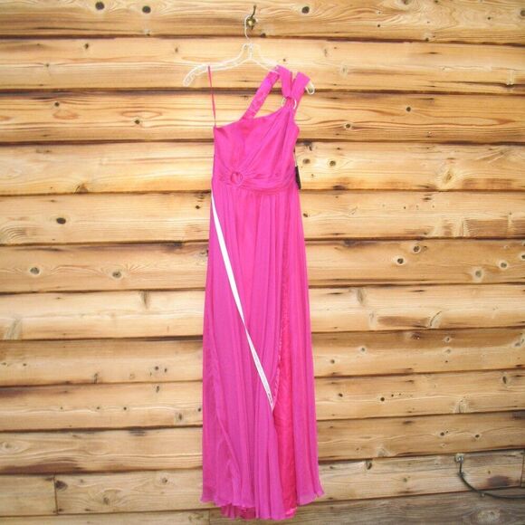 MAC DUGGAL 55820 Strappy One Shoulder A Line Gown - Picture 5 of 14